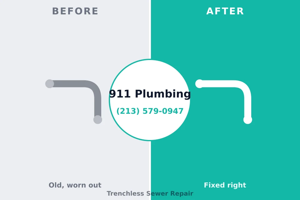 Before and after: plumbing repair Chewelah, WA